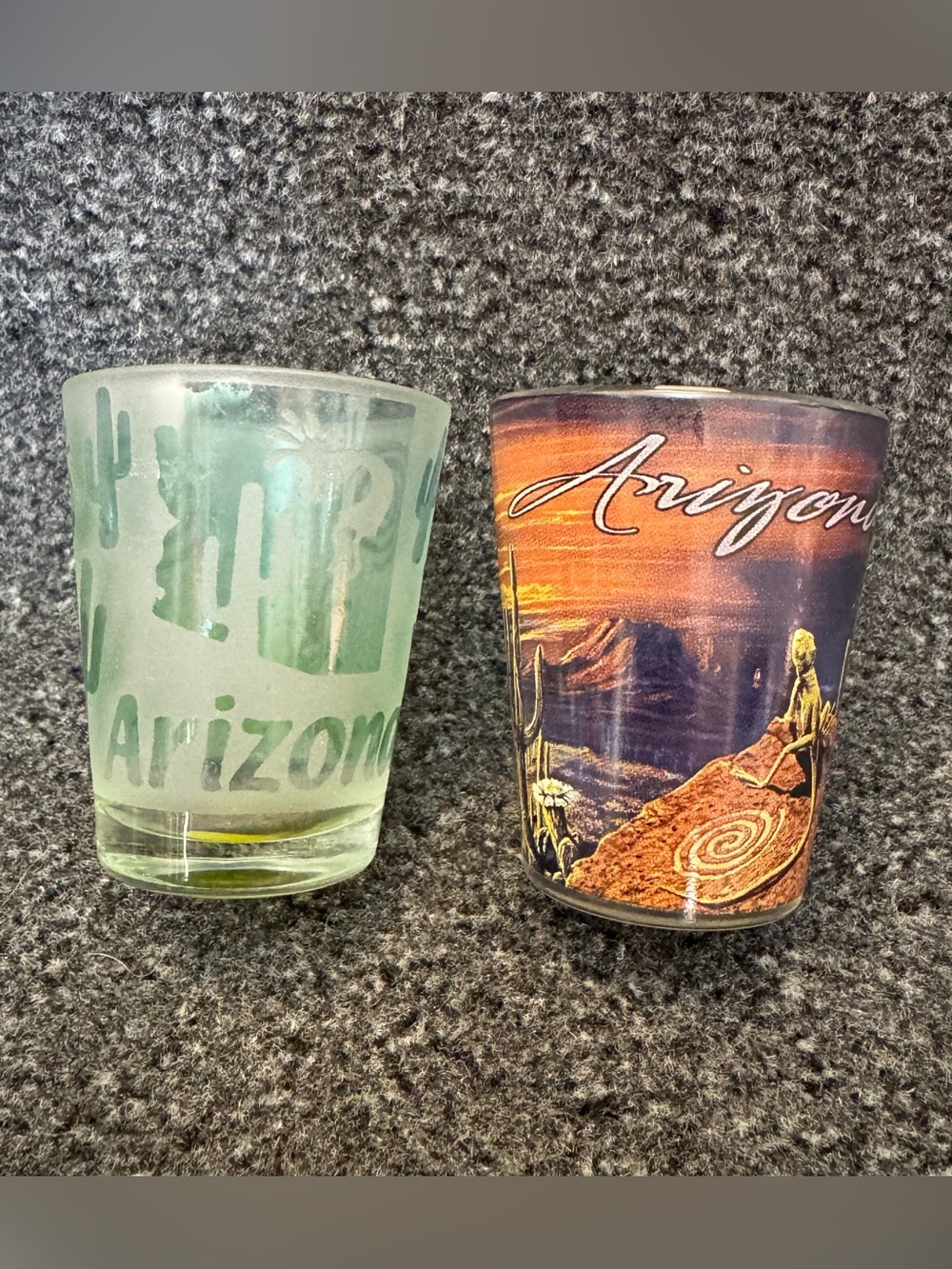 Arizona Souvenir Shot Glasses Set of 2